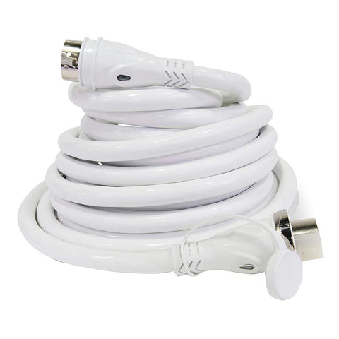 Furrion Qualifies for Free Shipping Furrion 50a 125/250v Marine Cordset 50' White with LED #F50250-SW