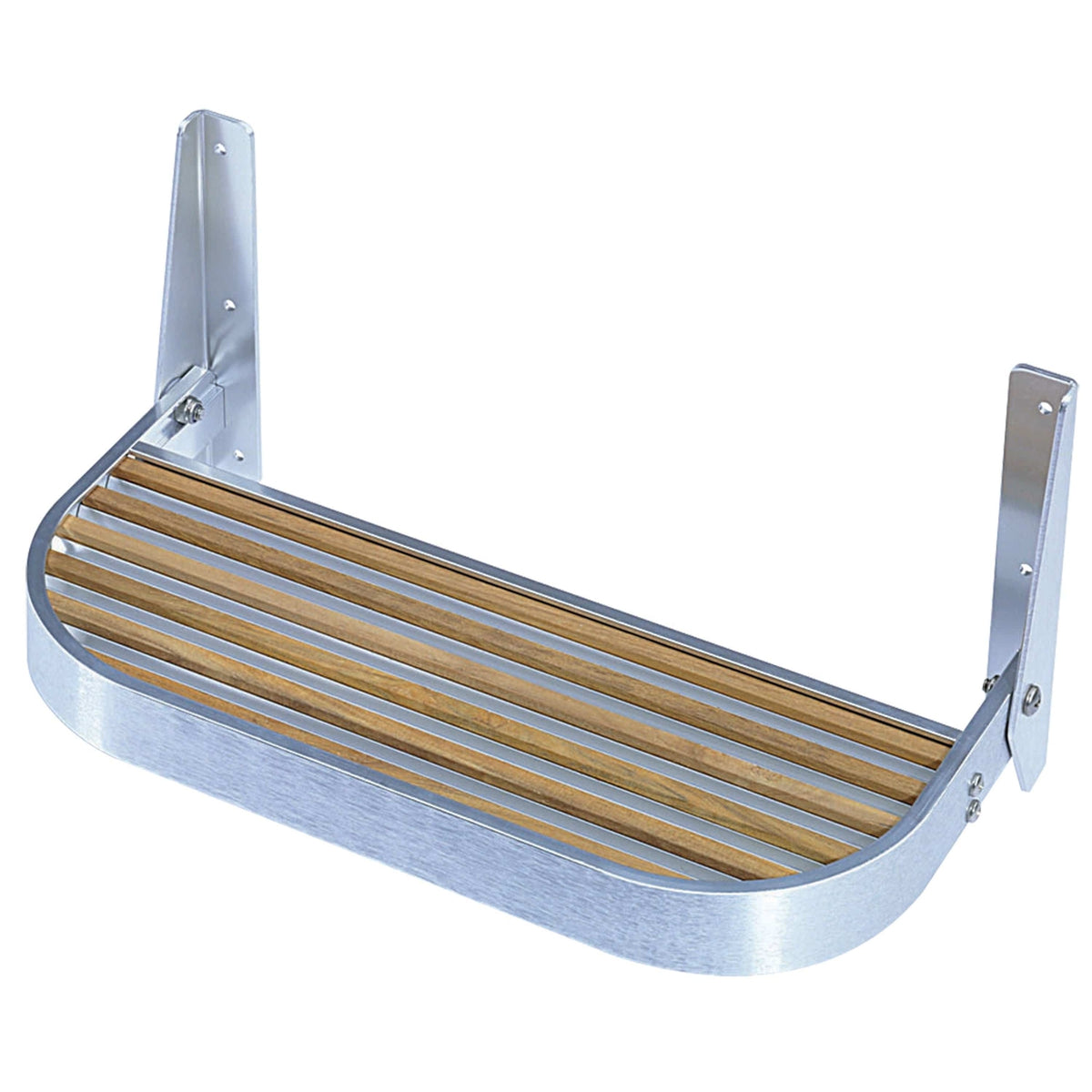 Garelick Foot Rest Aluminum/Teak 15" #27515