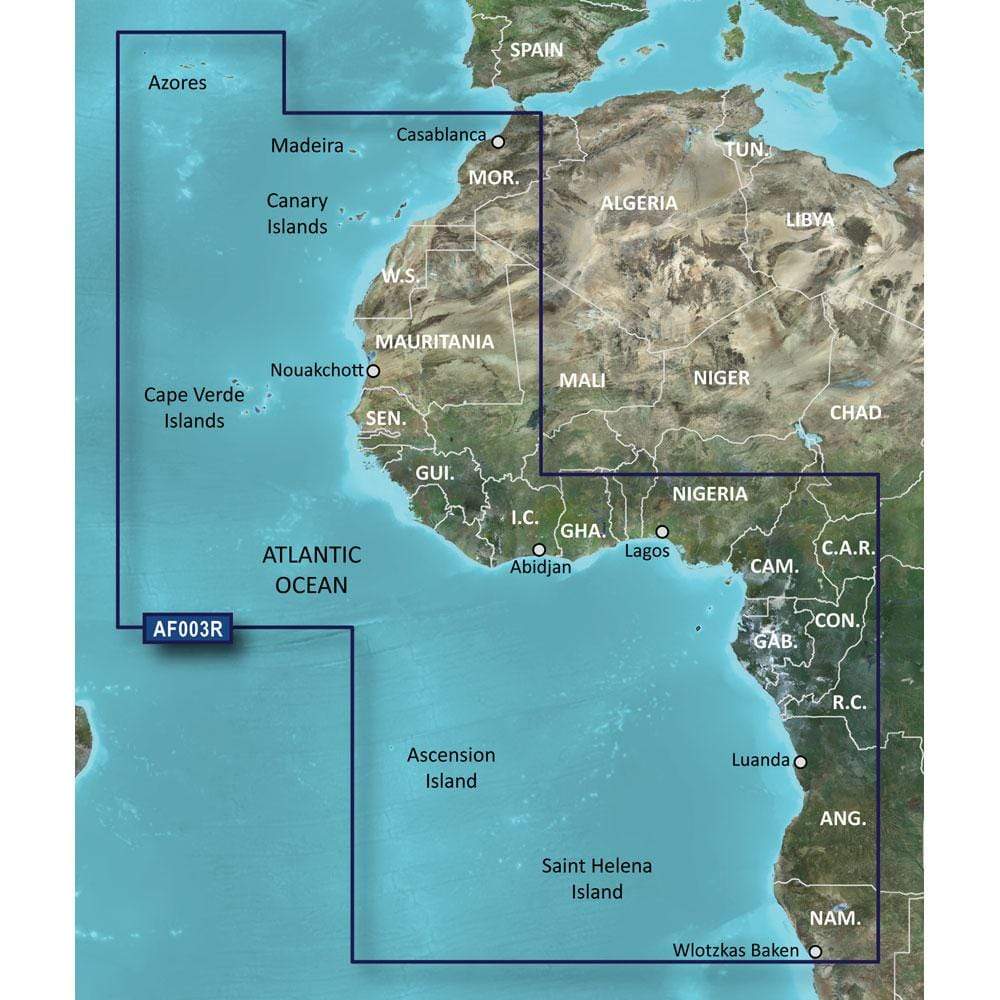 Garmin Qualifies for Free Shipping Garmin Bluechart G2 HXAF003R Western Africa MicroSD/SD #010-C0749-20