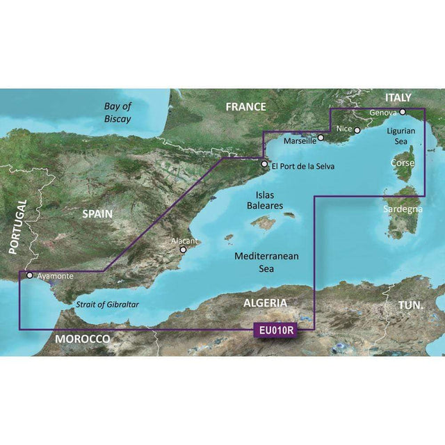 Garmin Qualifies for Free Shipping Garmin Bluechart G2 HXEU010R Spain Mediterranean Coast #010-C0768-20