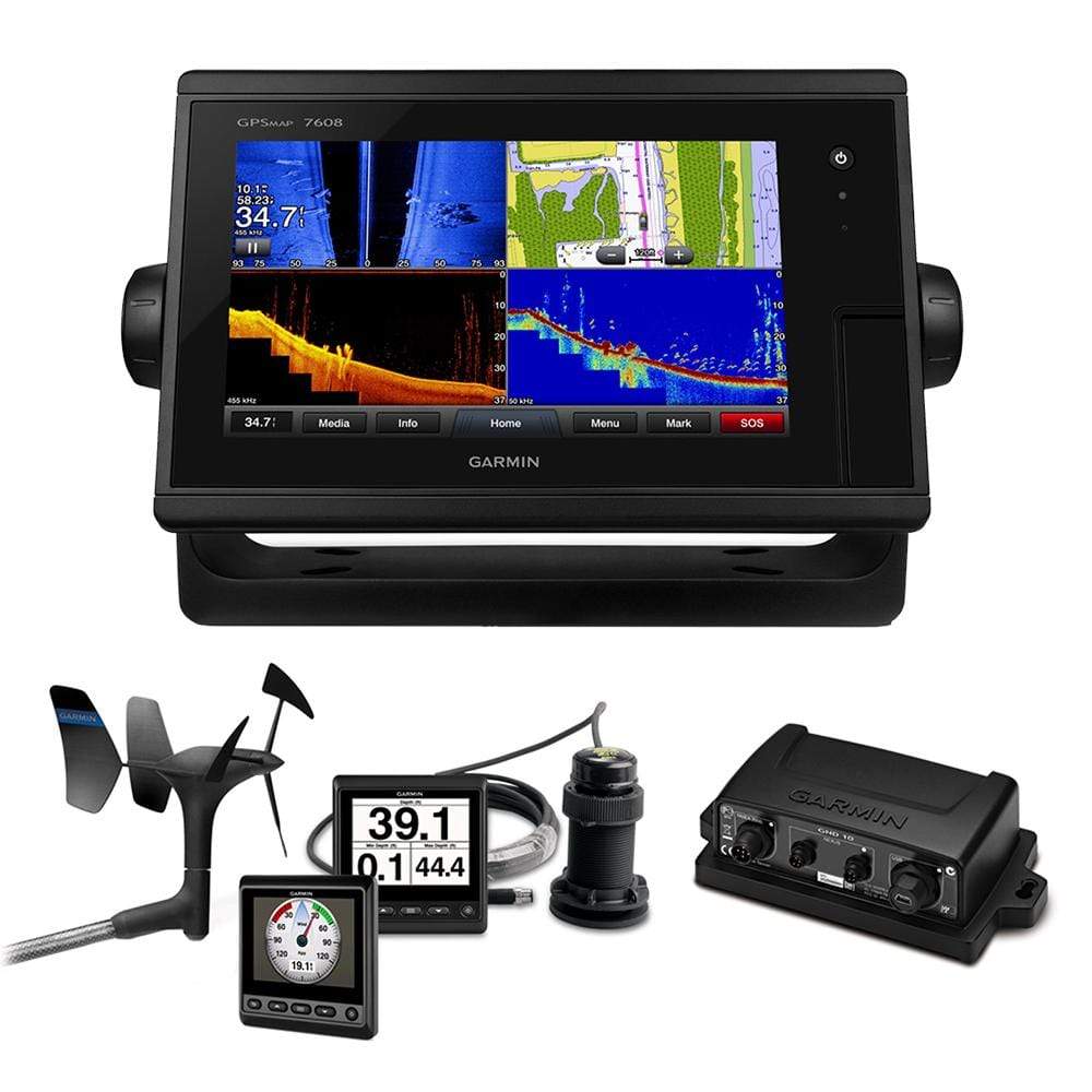 Garmin Qualifies for Free Shipping Garmin GPSMAP 7608 Sail Plus Pack Wind/Depth/Speed #010-01305-11SPP