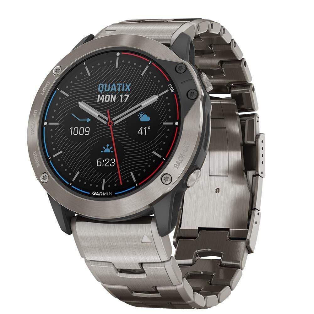 Garmin Qualifies for Free Shipping Garmin Quatix 6x Solar Watch Titanium with Titanium Band #010-02157-30