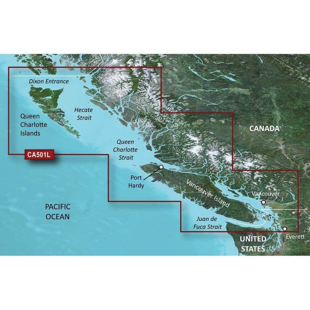Garmin Qualifies for Free Shipping Garmin VCA501L Vancouver Island Dixon Entrance SD Card #010-C0701-00