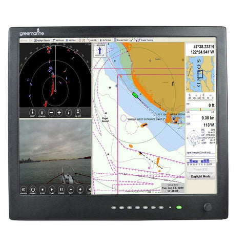 Green Marine Not Qualified for Free Shipping Green Marine 17" IP65 Sunlight Readable Marine Display #AWM-1710