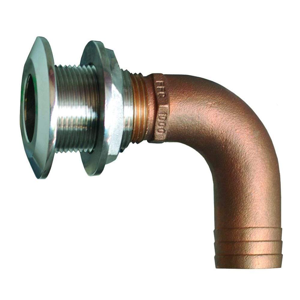 GROCO Qualifies for Free Shipping GROCO 1-1/2" 90" Hose Thru-Hull Fitting #HTHC-1500-S