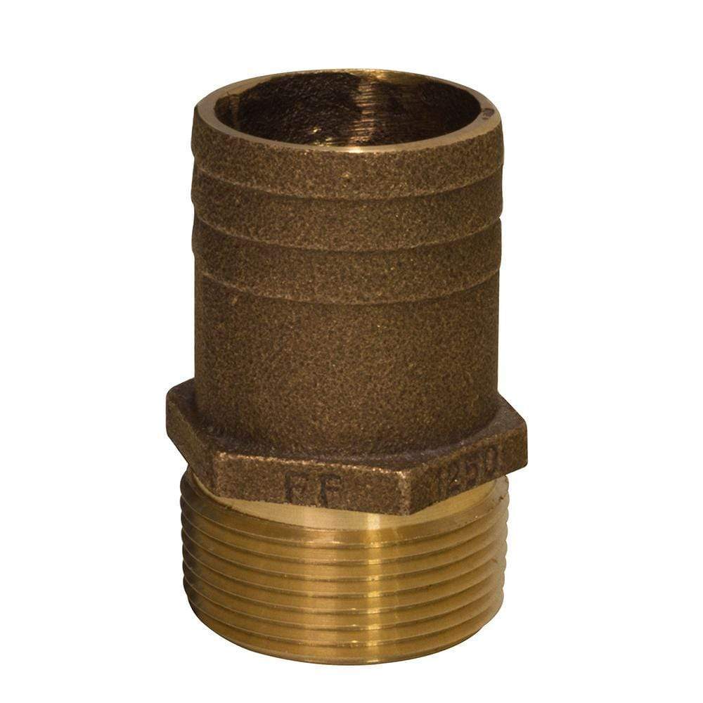 GROCO Qualifies for Free Shipping GROCO 1" NPT x 1-1/8" ID Hose Barb Straight Fitting #FF-1125