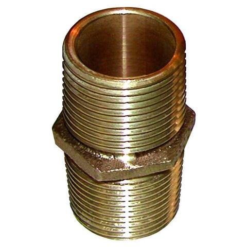 GROCO Qualifies for Free Shipping GROCO Bronze Pipe Nipple 1" NPT #PN-1000