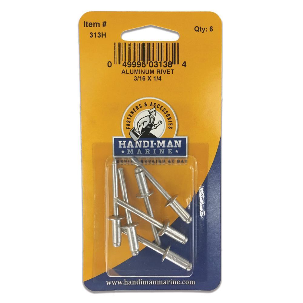 Handi-Man Marine Qualifies for Free Shipping Handi-Man Aluminum Pop Rivet 3/16" x 1/4" #313H