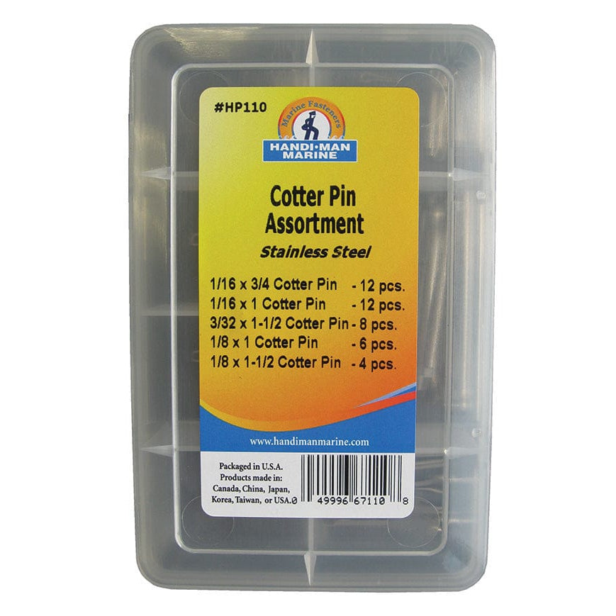Handi-Man Marine Qualifies for Free Shipping Handi-Man Marine Cotter Pin Assortment 42-Piece #HP110