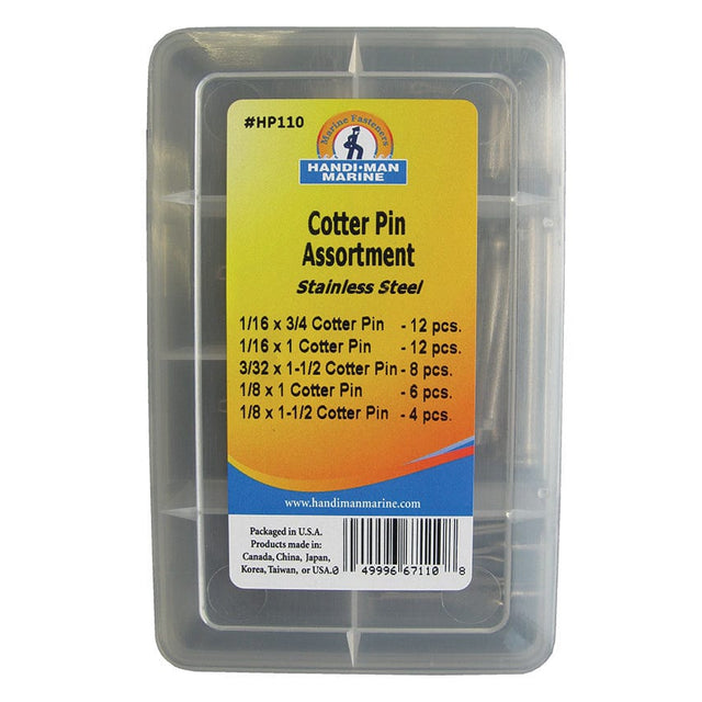 Handi-Man Marine Qualifies for Free Shipping Handi-Man Marine Cotter Pin Assortment 42-Piece #HP110
