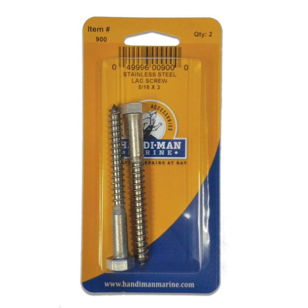 Handi-Man Marine Qualifies for Free Shipping Handi-Man Marine Lag Screw 5/16" x 3" #900