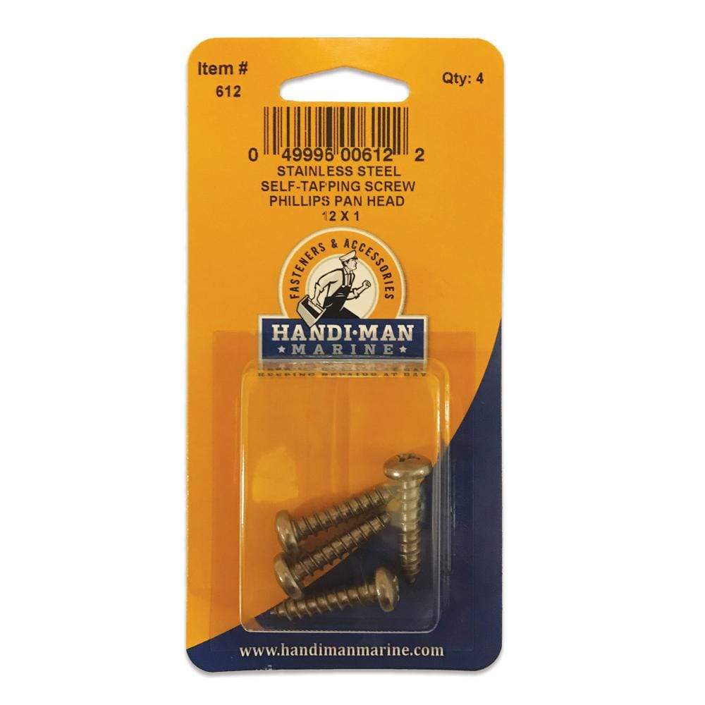 Handi-Man Marine Qualifies for Free Shipping Handi-Man Marine Pan Head Metal Screw Phillips 12x1 #612