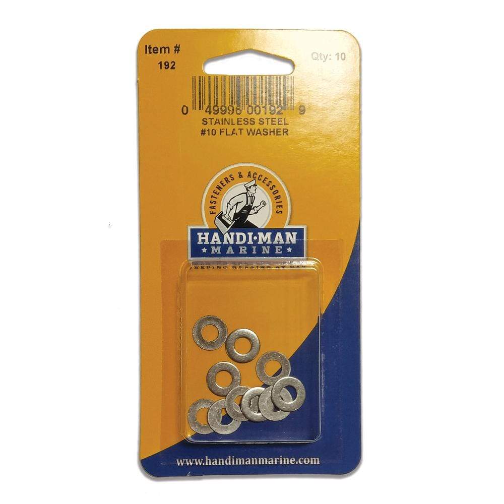 Handi-Man Marine Qualifies for Free Shipping Handi-Man Marine Stainless Flat Washer #10 #192