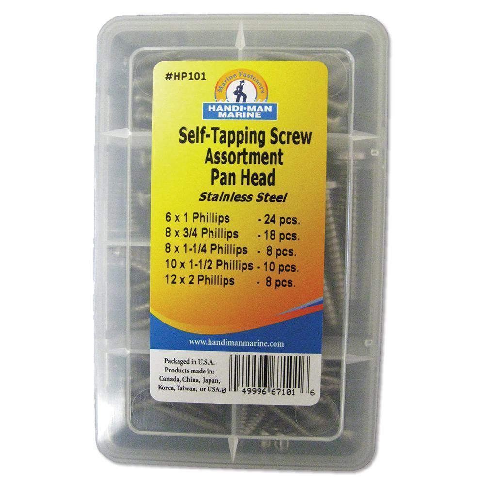 Handi-Man Phillips Pan Head Self-Tapping Kit 68-pc #HP101