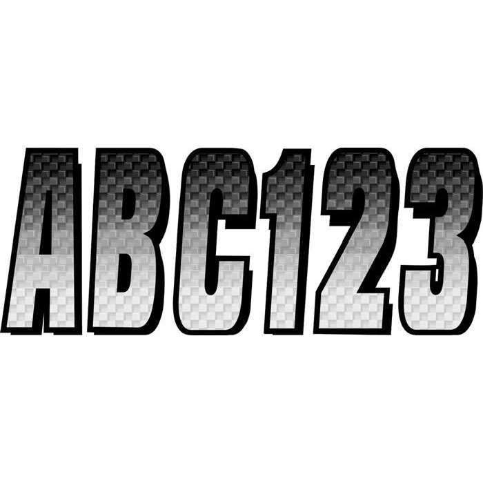 Hardline Products Qualifies for Free Shipping Hardline Products Letter/Number Kit Silver/Black #SIBKG300