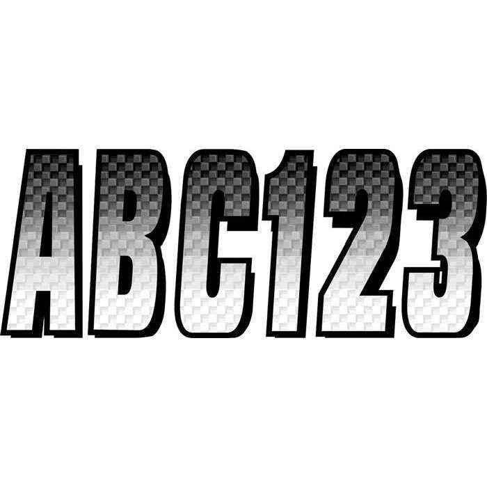 Hardline Products Qualifies for Free Shipping Hardline Products Letter/Number Kit White/Black #WHBKG300