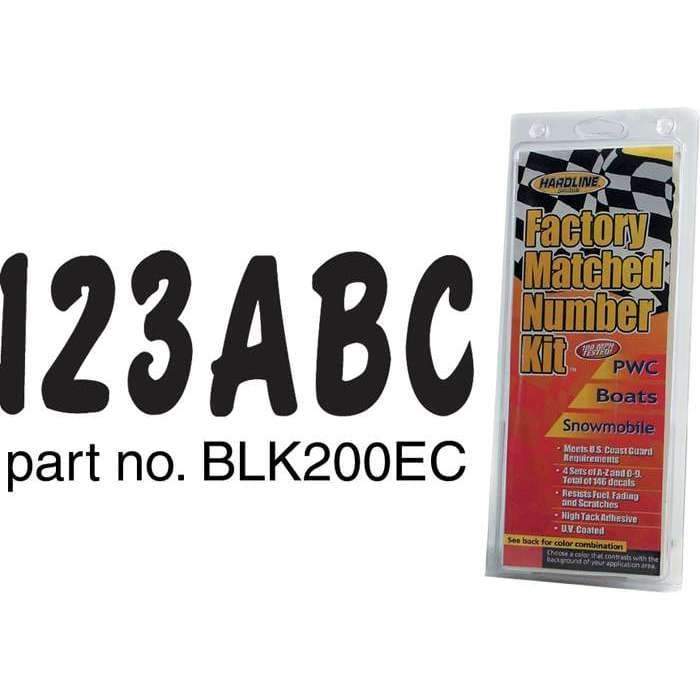 Hardline Products Qualifies for Free Shipping Hardline Products Letter Set Brush Black #BLK200EC