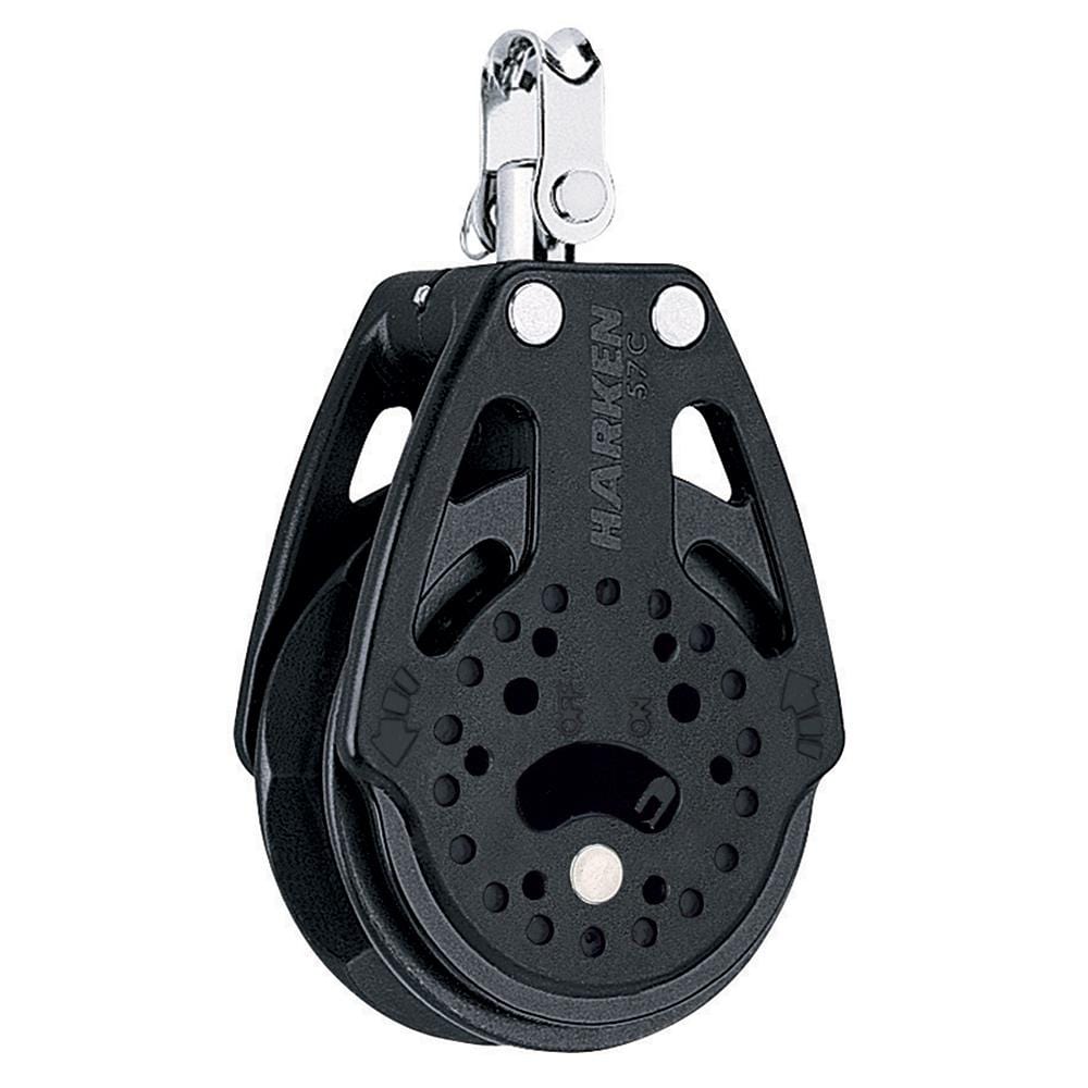 Harken 57mm Carbo Single Ratchet Block with Swivel #2135