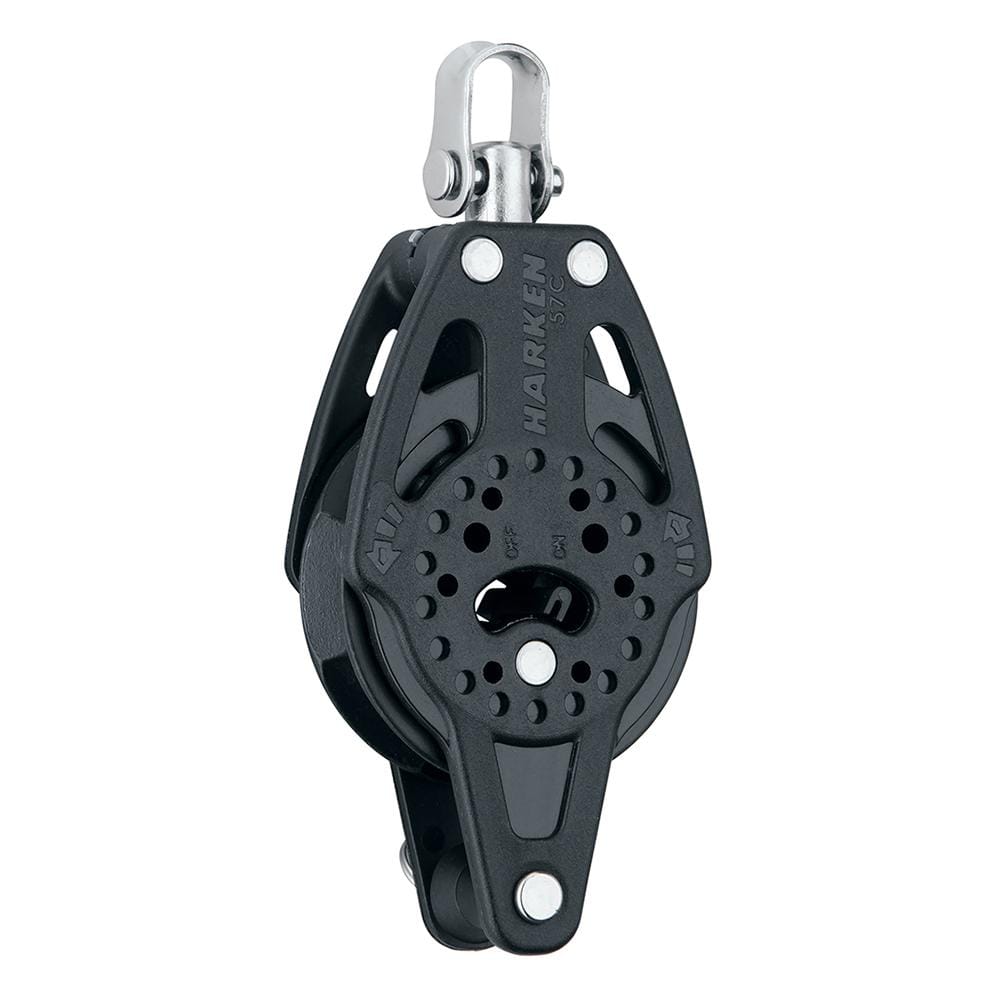 Harken 57mm Carbo Single Ratchet Block with Swivel And #2136