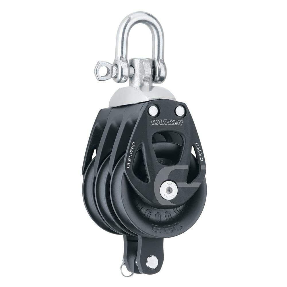 Harken Qualifies for Free Shipping Harken 60mm Triple Element Block with Swivel & Becket #6273