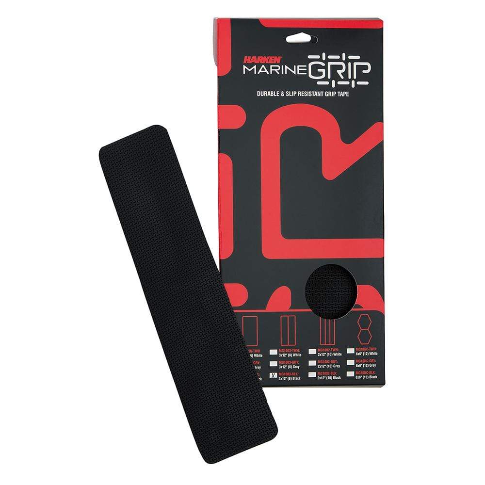 Harken Marine Grip Tape 3" x 12" Black 8-pc #MG1003-BLK