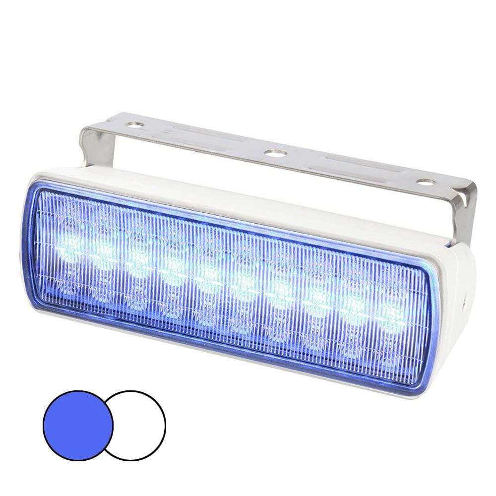 Hella Marine Qualifies for Free Shipping Hella Sea Hawk XL Dual Colors Blue White LED White Housing #980950071