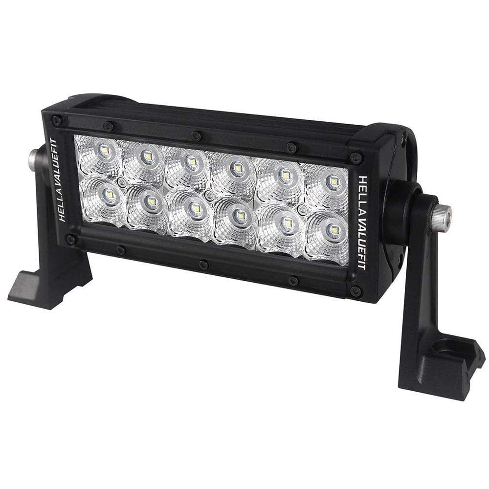 Hella Value Fit Sport Series Black Flood Light Bar 12 LED #357208001