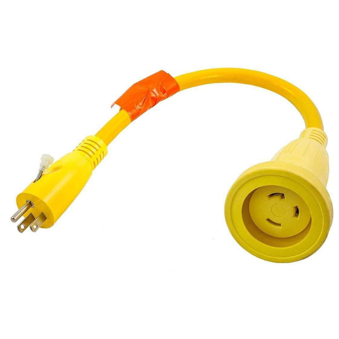 Hubbell 30a Female 15a Male Cord Adapter #61CM22