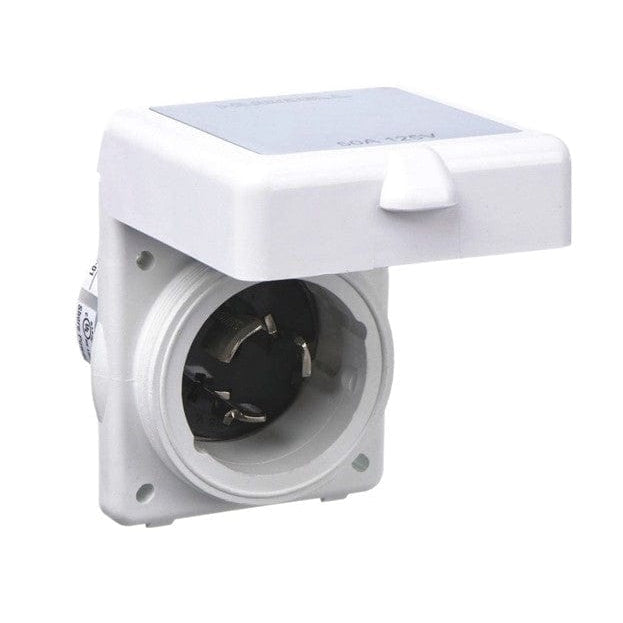 Hubbell Qualifies for Free Shipping Hubbell 50a Flanged Inlet 125v #HBL503NM