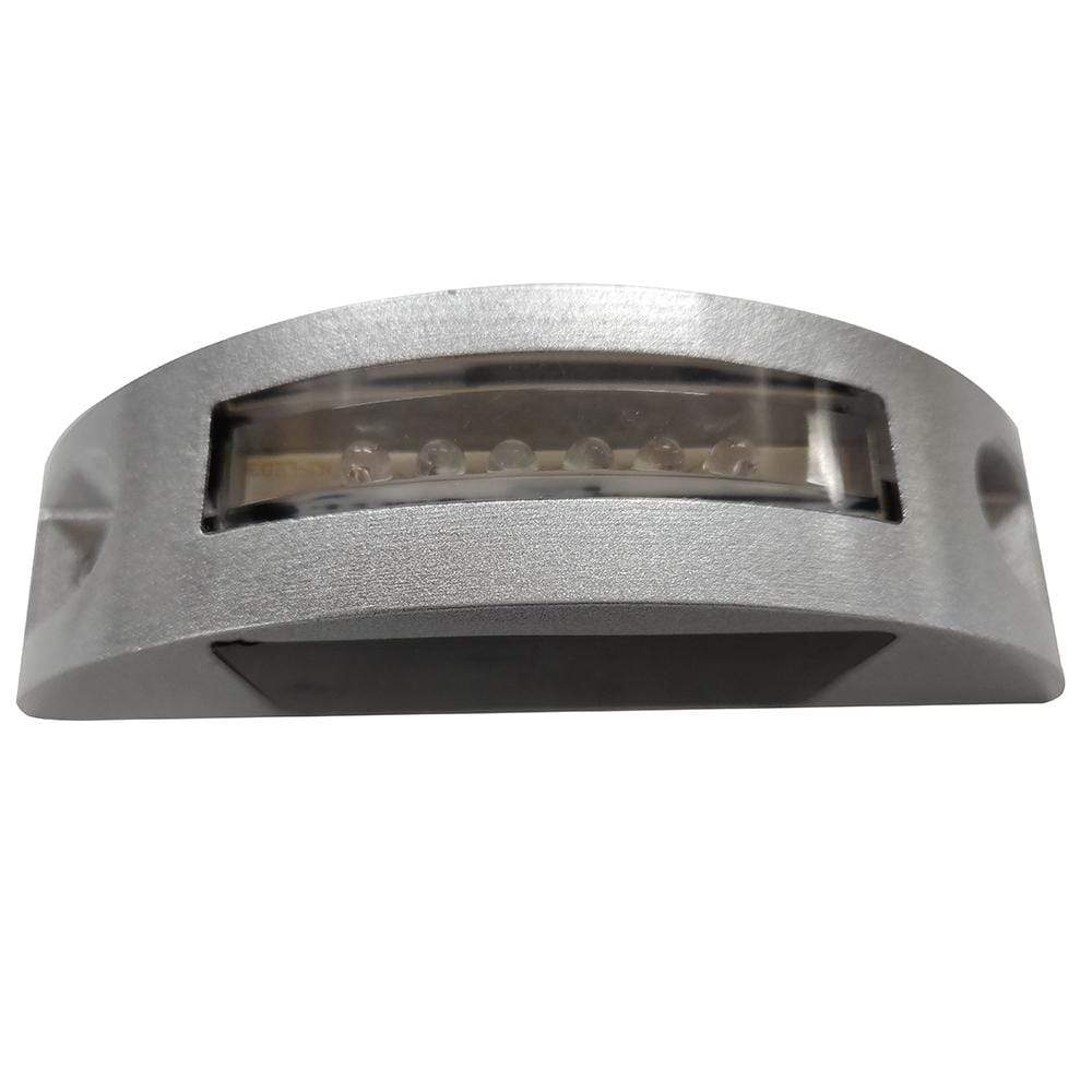 Hydro Glow Half Moon Solar Dock Light White #T1W