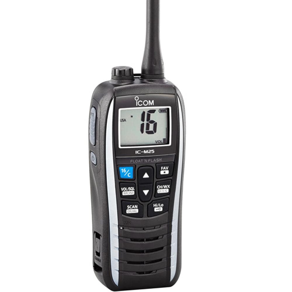 Icom Qualifies for Free Shipping Icom M25 Floating Handheld VHF Marine Radio 5w Pearl White #M25 71