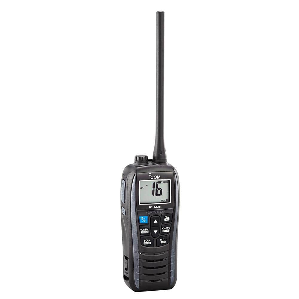 Icom Qualifies for Free Shipping Icom M25 Handheld Floating VHF Marine Radio 5w Metallic Gray #M25-11
