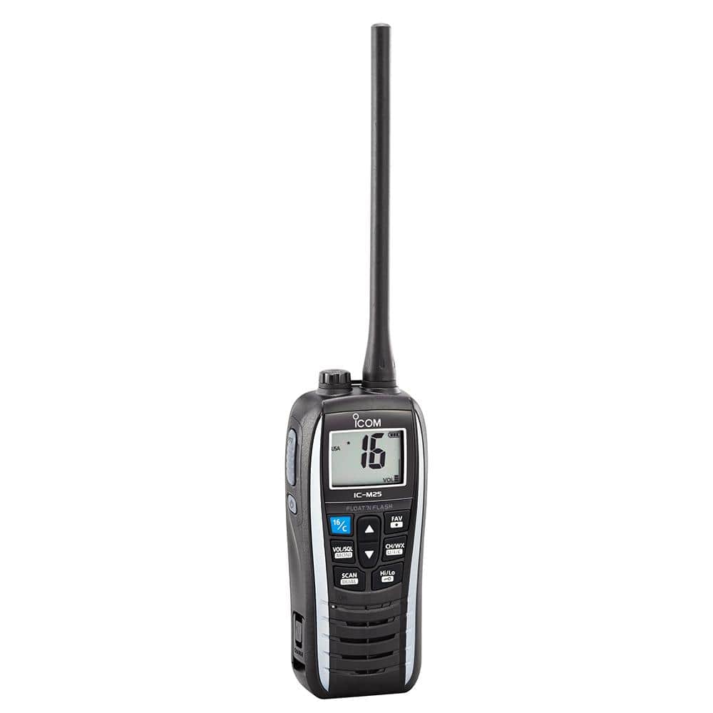 Icom Qualifies for Free Shipping Icom M25 Handheld Floating VHF Marine Radio 5w Pearl White #M25-21