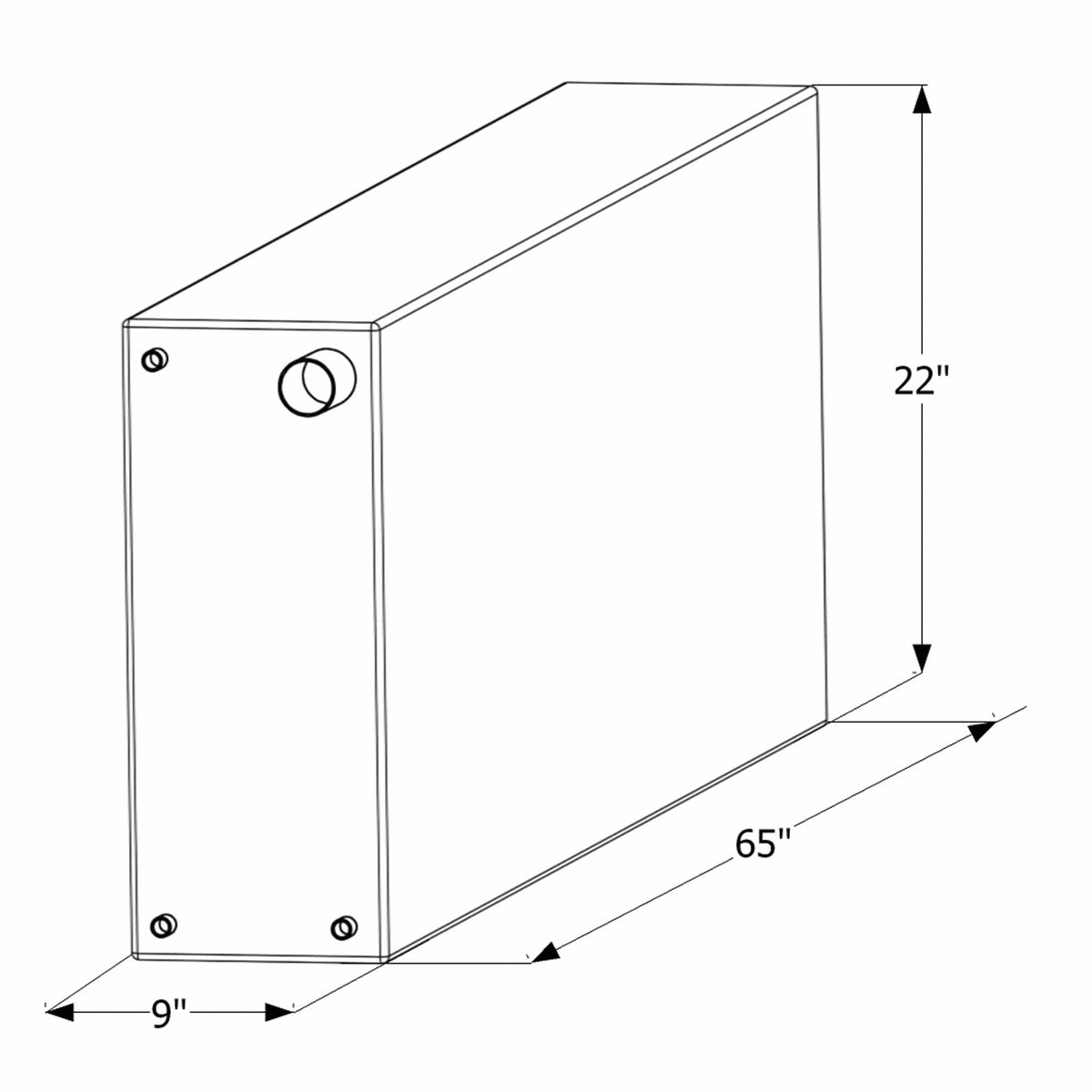 ICON Not Qualified for Free Shipping ICON Fresh Water Tank 1/2" FTP & 1-1/4" Filler WT2458 51-Gallon #12458