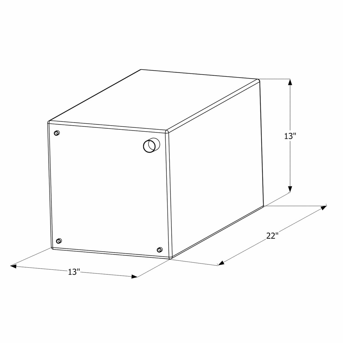 ICON Qualifies for Free Shipping ICON Fresh Water Tank 1/2" FTP & 1-1/4" Filler WT2459 15-Gallon #12459