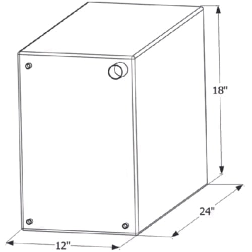 ICON Not Qualified for Free Shipping ICON Fresh Water Tank 24" x 18" x 12" 20-Gallon #12718