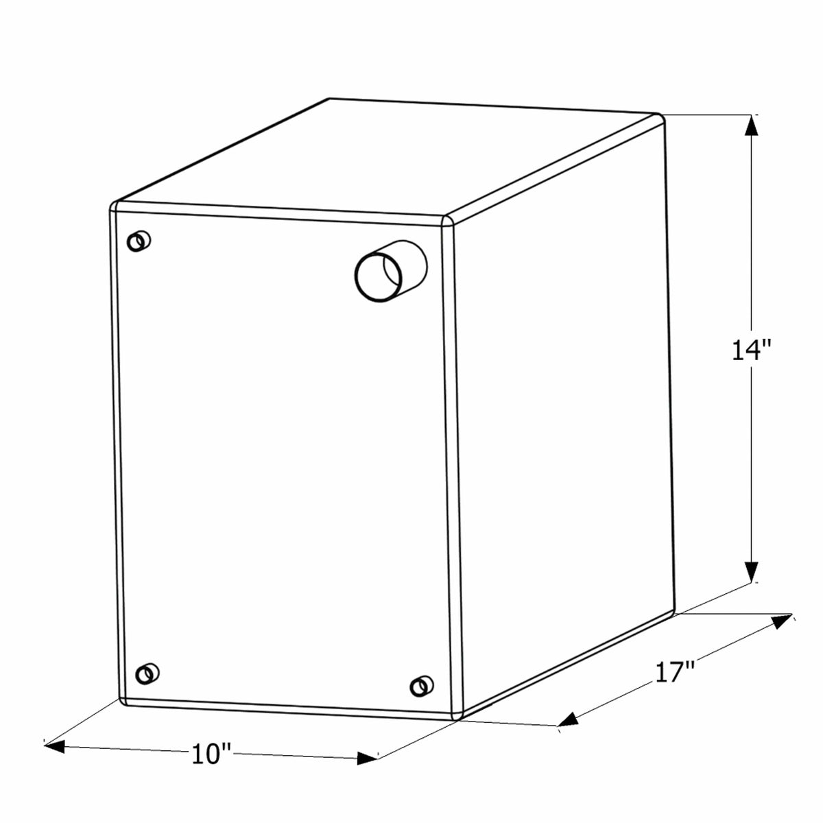 ICON Qualifies for Free Shipping ICON Fresh Water Tank 3/8" FTP & 1-1/4" Filter WT2464 10-Gallon #12464