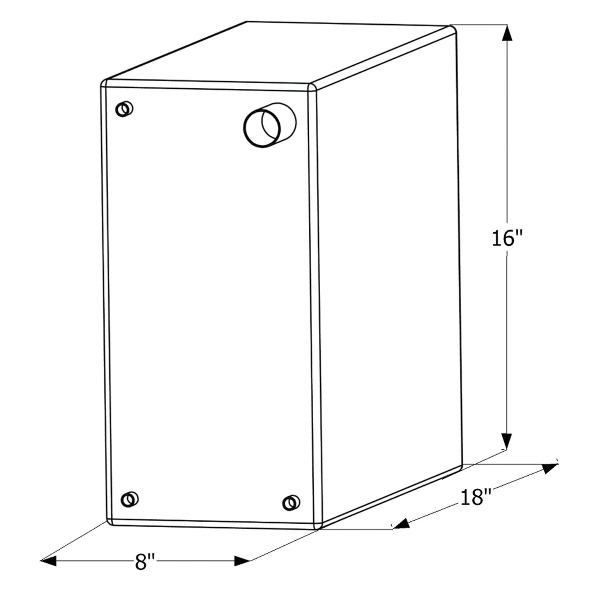 ICON Qualifies for Free Shipping ICON Fresh Water Tank 3/8" FTP & 1-1/4" Filter WT2465 10-Gallon #12465