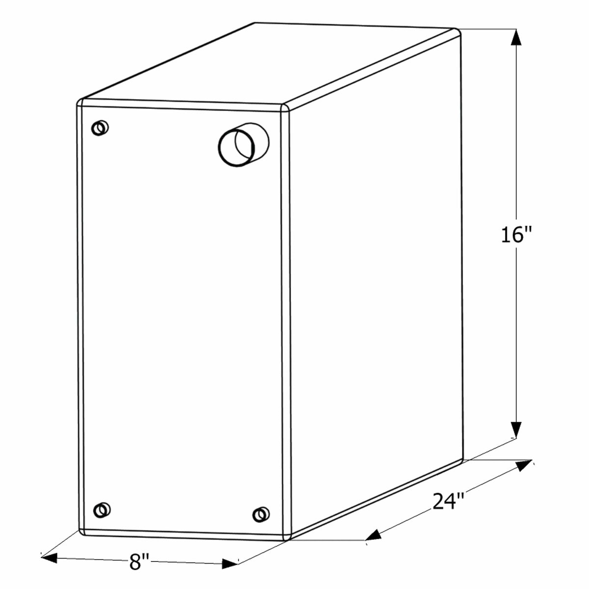 ICON Not Qualified for Free Shipping ICON Fresh Water Tank 3/8" FTP & 1-1/4" Filter WT2466 12-Gallon #12466
