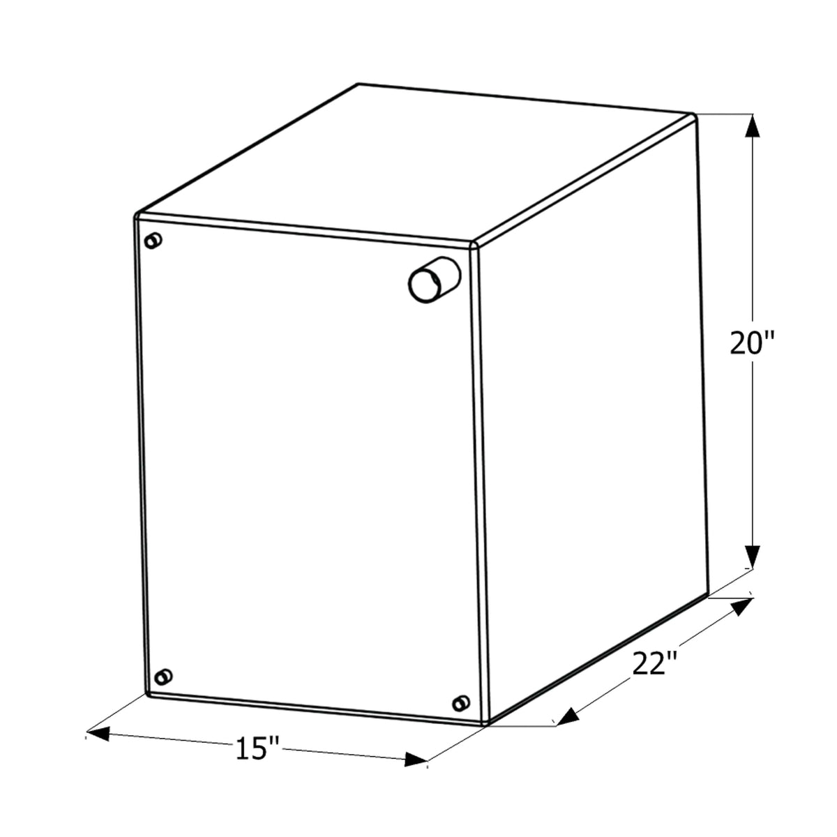 ICON Not Qualified for Free Shipping ICON Fresh Water Tank 3/8" FTP & 1-1/4" Filter WT2473 26-Gallon #12473
