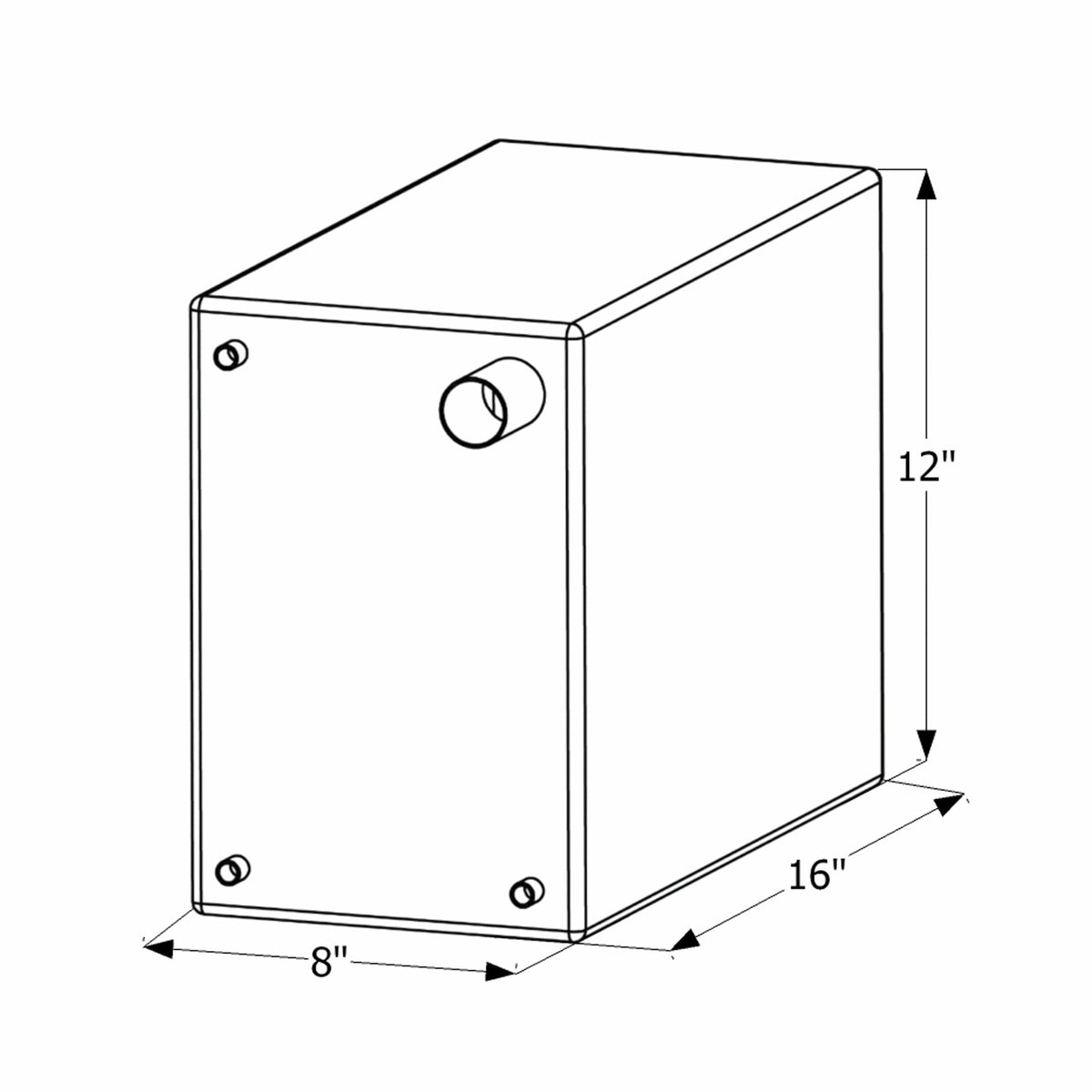 ICON Qualifies for Free Shipping ICON Fresh Water Tank 3/8" FTP & 1-1/4" Filter WT2474 6-Gallon #12474