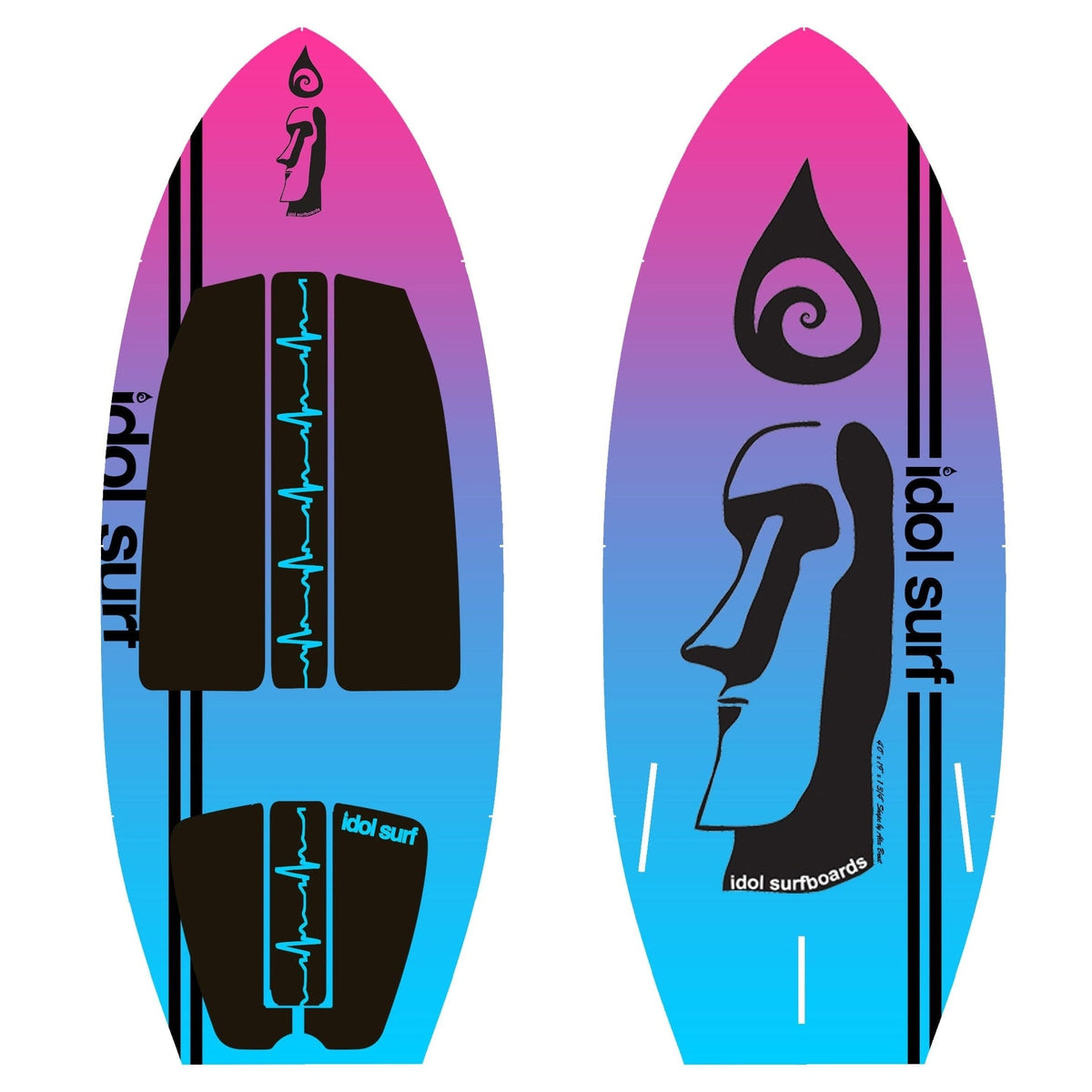 Idol Surf Not Qualified for Free Shipping Idol Surf F-Grom Wake Surfboard 4'0" #22-05-40