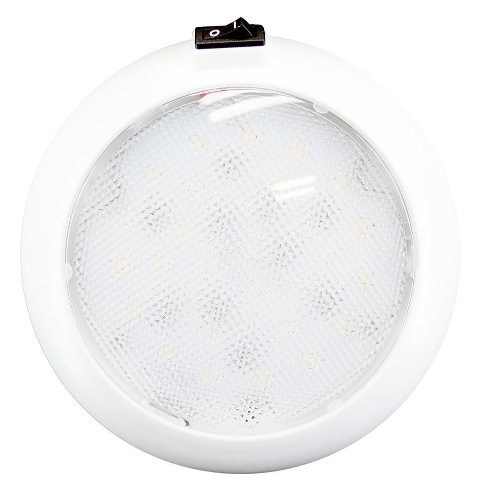 Innovative Lighting 5.5" Round Dome Light White/Red LED #064-5140-7