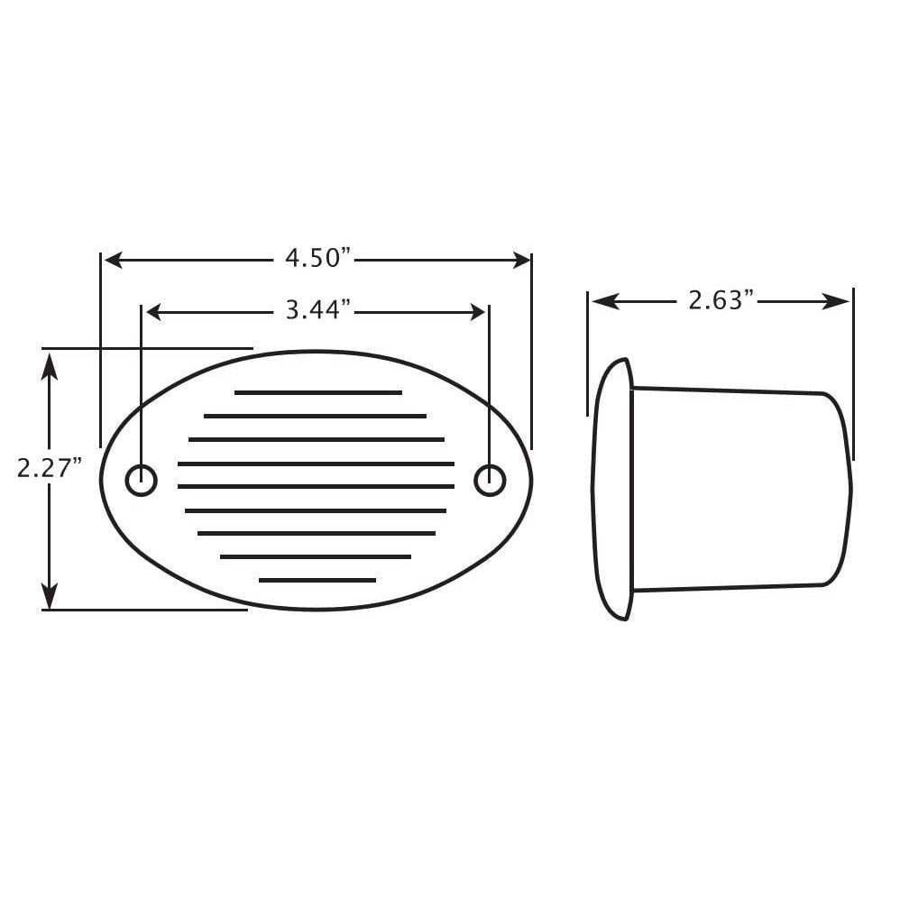 Innovative Lighting Qualifies for Free Shipping Innovative Lighting Marine Hidden Horn White #540-0100-7