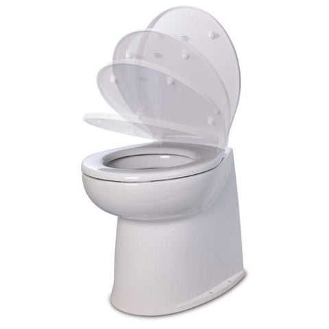 Jabsco 17" Deluxe Flush Fresh Water Toilet Soft Close Lid #58040-3012