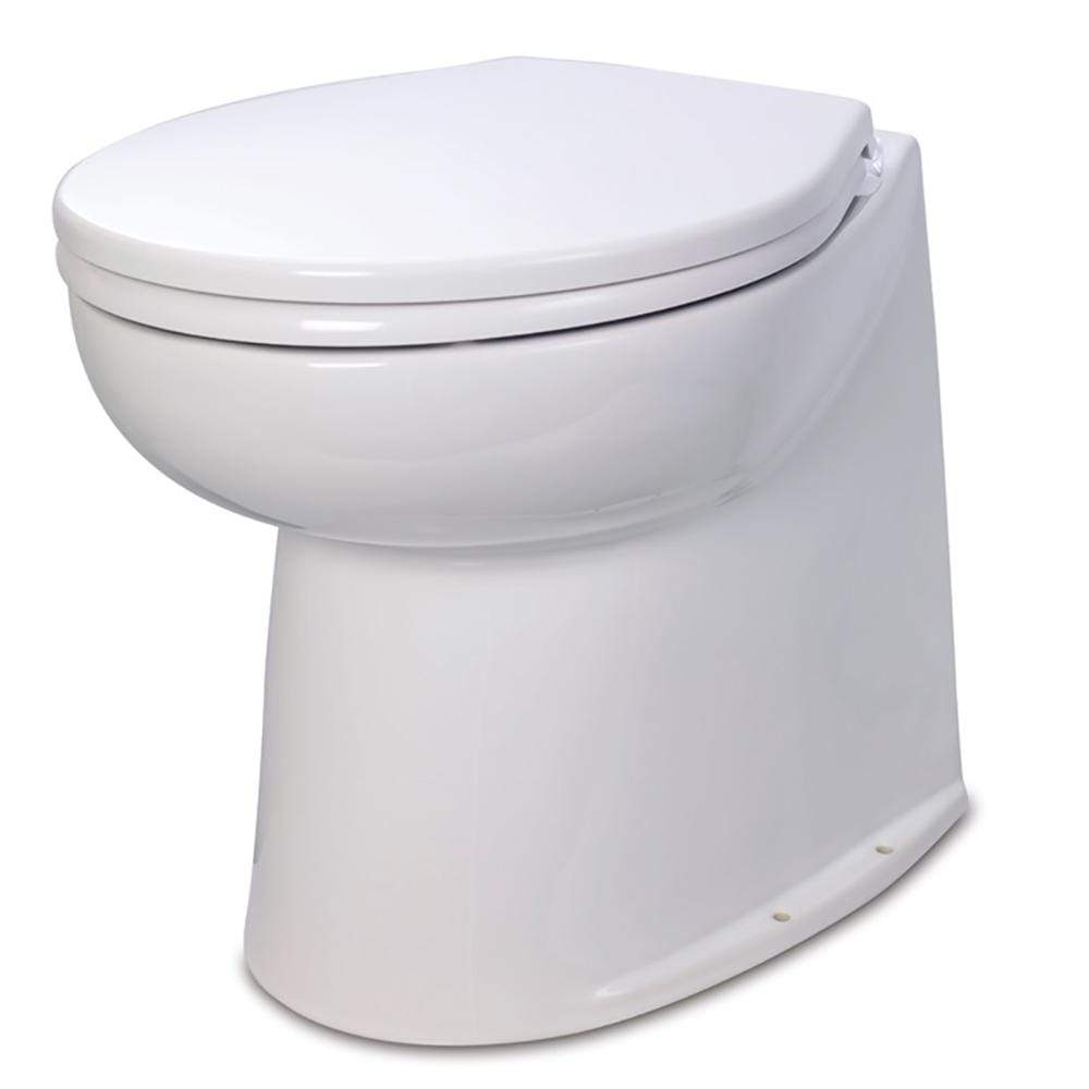 Jabsco Qualifies for Free Shipping Jabsco Deluxe Flush 14" 24v Straight Back Electric Toilet #58080-1024