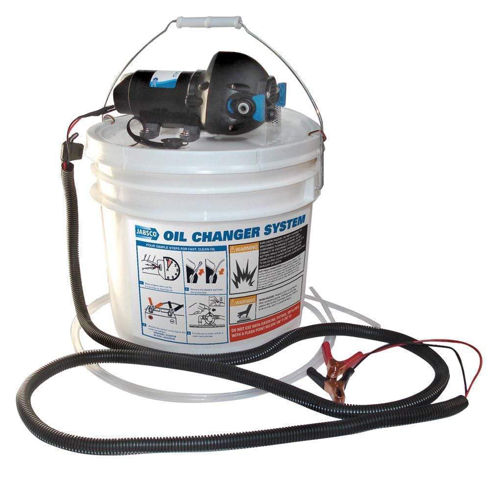 Jabsco DIY Oil Change System with Pump and 3.5 Gall Bucket #17850-1012