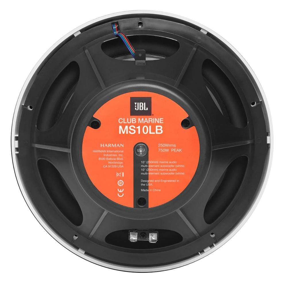 JBL 10" 750w Subwoofer RGB Illuminated Black Grill #JBLMS10LB