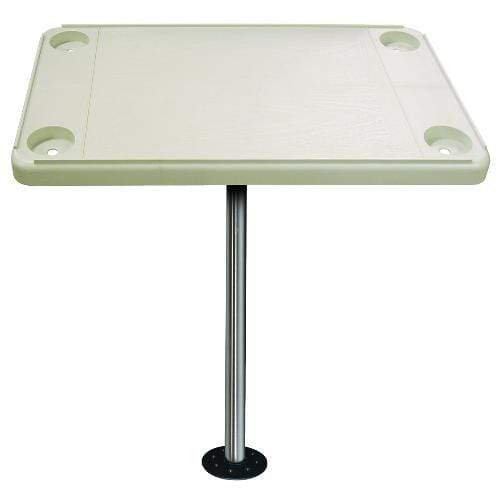 JIF Marine Products Qualifies for Free Shipping JIF Marine Products Ivory Rectangular Table Kit #DSH-KF