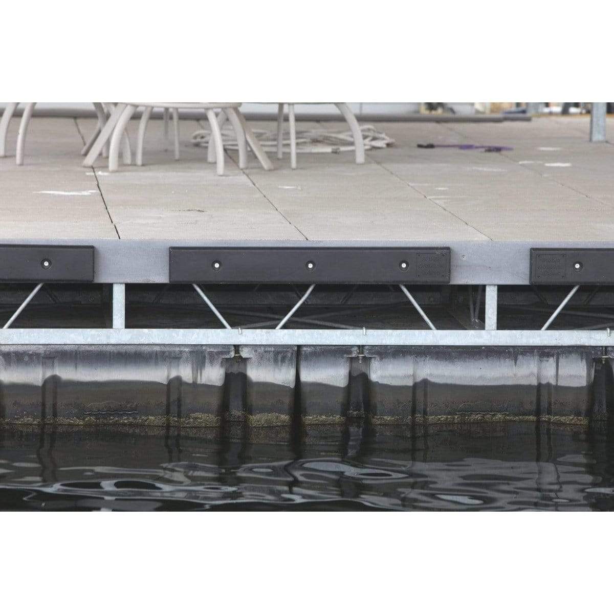 K & R Dock Products In-Store Pickup Only K&R Black Super Cushion Flat With Slot #SC-KR10B